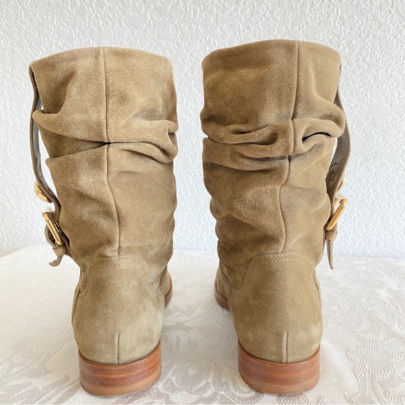 LOUIS VUITTON beige Suede Boots - Picture 6 of 12
